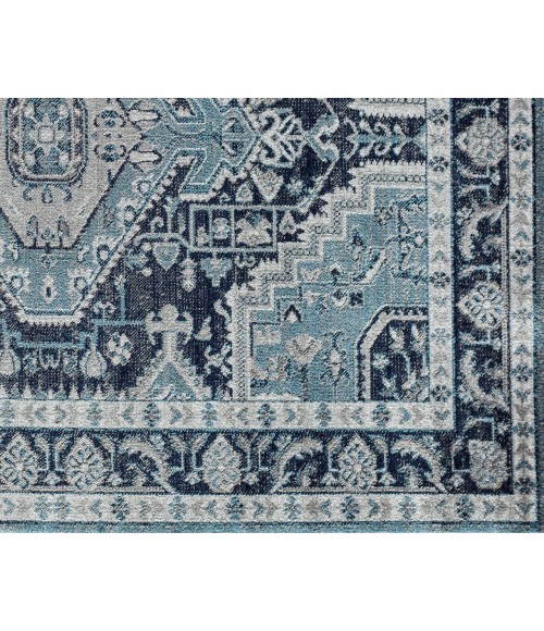 Rugs America Freida RA29023 Dark Blue Area Rug 8 ft. x 10 ft. Rectangle