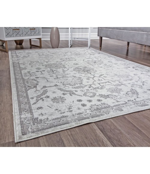 Rugs America Freida RA29029 Light Gray Rugs America Freida RA29029 Light Gray Area Rug 8 ft. x 10 ft. Rectangle
