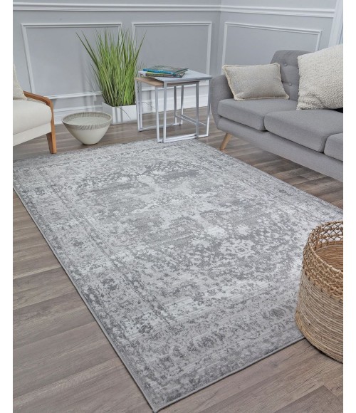 Rugs America Freida RA29037 Light Gray Rugs America Freida RA29037 Light Gray Area Rug 8 ft. x 10 ft. Rectangle