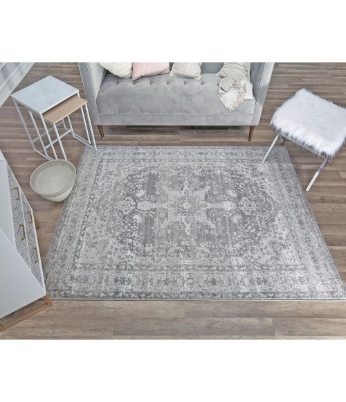 Rugs America Freida RA29037 Light Gray Rugs America Freida RA29037 Light Gray Area Rug 8 ft. x 10 ft. Rectangle