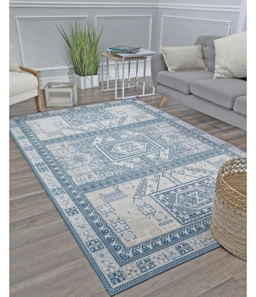 Rugs America Freida RA30581 Cream Area Rug 2 ft. 6 in. x 8 ft. Rectangle