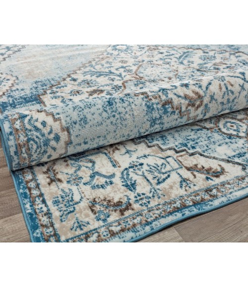 Rugs America Freida RA29049 Blue Area Rug 8 ft. x 10 ft. Rectangle