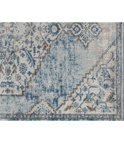 Rugs America Freida RA29049 Blue Area Rug 8 ft. x 10 ft. Rectangle