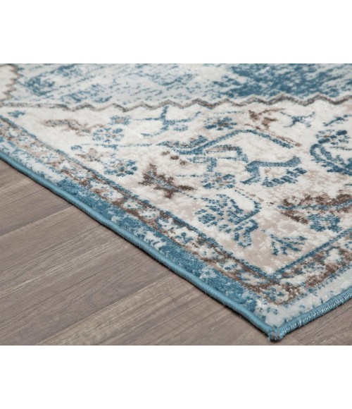 Rugs America Freida RA29049 Blue Area Rug 8 ft. x 10 ft. Rectangle