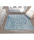Rugs America Freida RA29050 Blue Rugs America Freida RA29050 Blue Area Rug 5 ft. x 7 ft. Rectangle