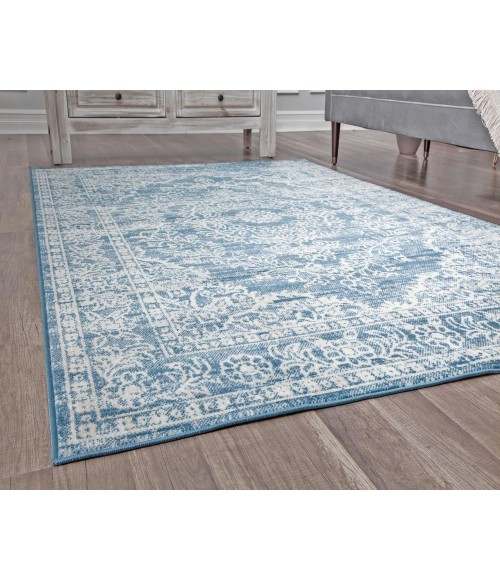 Rugs America Freida RA29050 Blue Rugs America Freida RA29050 Blue Area Rug 5 ft. x 7 ft. Rectangle