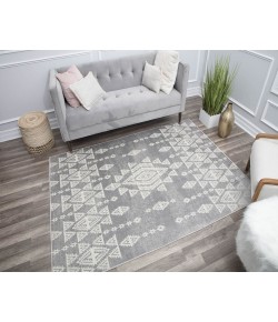 Rugs America Gallagher GL50B Platinum Nova Vintage Transitional Gray Area Rug, 2 ft. 6 in. X 8 ft.