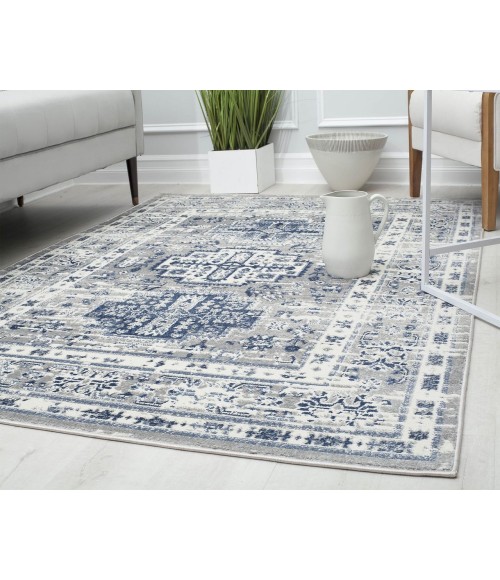 Rugs America Gallagher RA29418 Blue Rugs America Gallagher RA29418 Blue Area Rug 8 ft. x 10 ft. Rectangle
