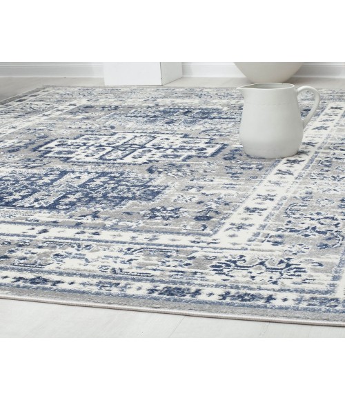 Rugs America Gallagher RA29418 Blue Rugs America Gallagher RA29418 Blue Area Rug 8 ft. x 10 ft. Rectangle