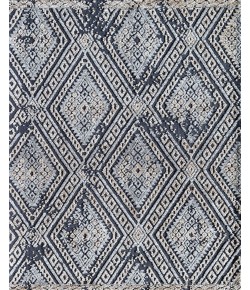 Rugs America Gianni GA10A Charcoal Diamond Diamond Bohemian Charcoal Area Rug, 8 ft. 0 in. X 10 ft. 0 in.