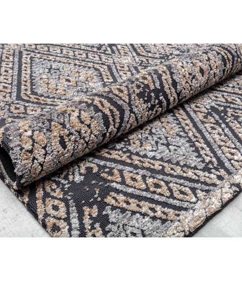 Rugs America Gianni RA32639 Charcoal Rugs America Gianni RA32639 Charcoal Area Rug 8 ft. x 10 ft. Rectangle