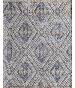 Rugs America Gianni GA10B Ivory Diamond Diamond Bohemian White Area Rug, 8 ft. 0 in. X 10 ft. 0 in.