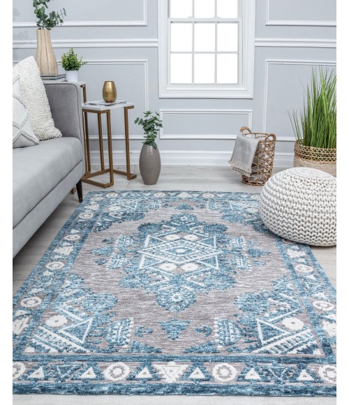 Rugs America Gianni RA32659 Blue Rugs America Gianni RA32659 Blue Area Rug 5 ft. x 7 ft. Rectangle