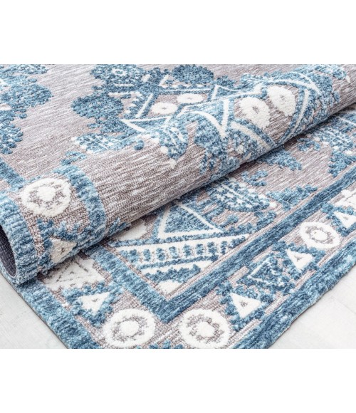Rugs America Gianni RA32659 Blue Rugs America Gianni RA32659 Blue Area Rug 5 ft. x 7 ft. Rectangle