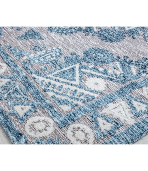 Rugs America Gianni RA32659 Blue Rugs America Gianni RA32659 Blue Area Rug 5 ft. x 7 ft. Rectangle