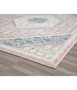 Rugs America Harper HY30B Quartz Rose Transitional Vintage Pink Area Rug, 8 ft. X 10 ft.