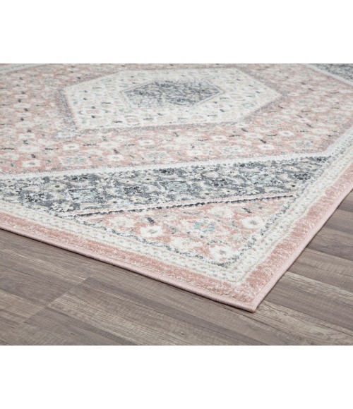 Rugs America Harper RA28261 Pink Area Rug 8 ft. x 10 ft. Rectangle