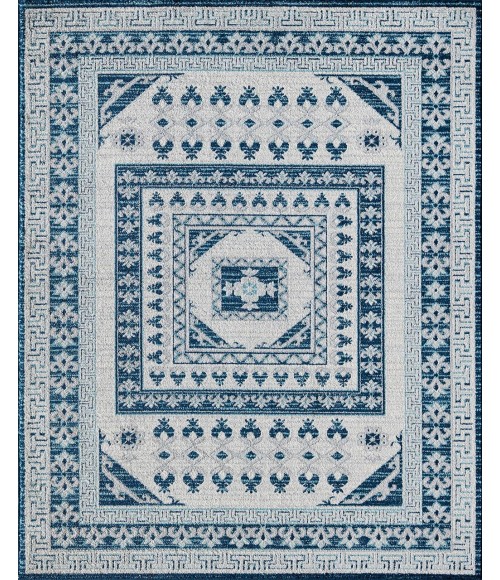 Rugs America Harper RA30909 Blue Area Rug 2 ft. 6 in. x 4 ft. Rectangle