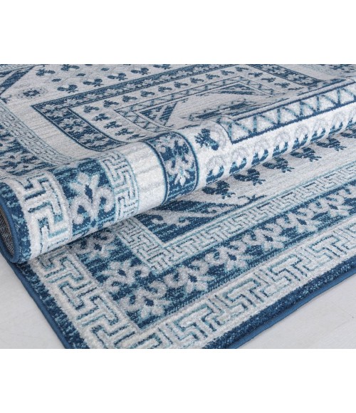 Rugs America Harper RA30909 Blue Area Rug 2 ft. 6 in. x 4 ft. Rectangle