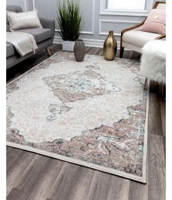 CosmoLiving By Cosmopolitan Halo RA28264 Gray Area Rug 5 ft. x 7 ft. Rectangle