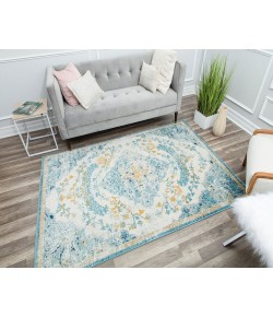 Rugs America Harper HY50C Fresh Chicory Transitional Vintage Ivory Area Rug, 2 ft. 6 in. X 8 ft.
