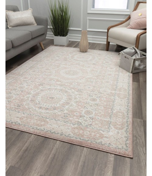 Rugs America Harper RA29362 Pink Area Rug 2 ft. x 4 ft. Rectangle