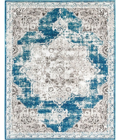 Rugs America Assent RA30607 Blue Area Rug 2 ft. 6 in. x 4 ft. Rectangle