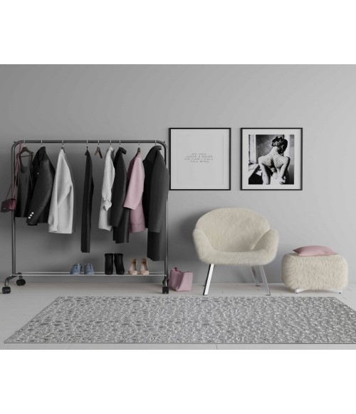 Hazel Natura RA28347 Gray Area Rug 8 ft. x 10 ft. Rectangle