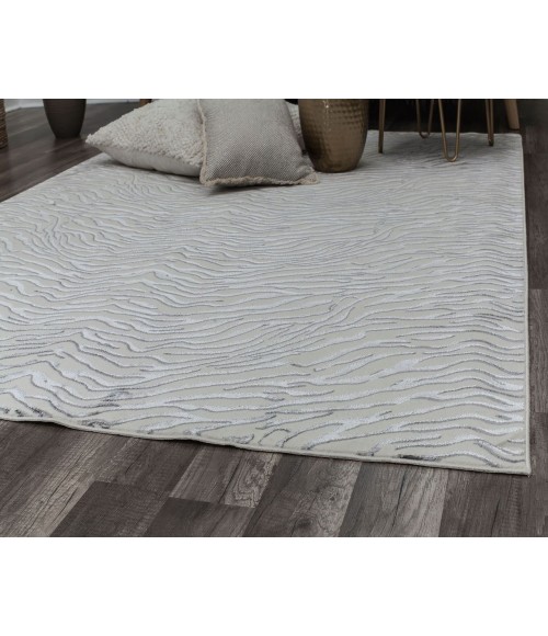 CosmoLiving By Cosmopolitan Natura RA28349 White CosmoLiving By Cosmopolitan Natura RA28349 White Area Rug 8 ft. x 10 ft. Rectangle