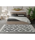 Mason Brooks Catalan RA33403 Black Area Rug 8 ft. x 10 ft. Rectangle