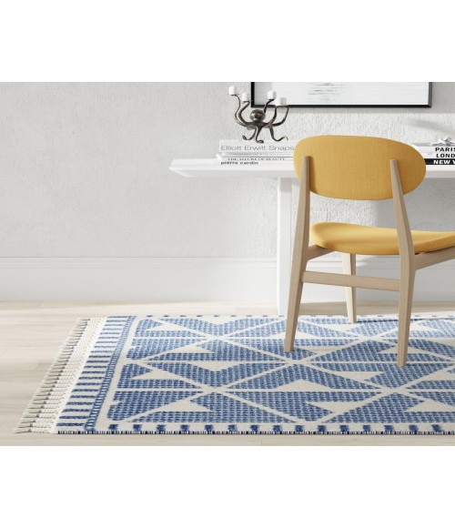 Mason Brooks Catalan RA33407 Blue Area Rug 8 ft. x 10 ft. Rectangle