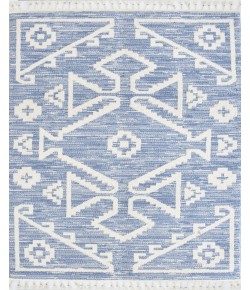 Mason Brooks Catalan IB30A BillowBlue Geometric Transitional Blue Area Rug, 8 ft. 3 in. X 10 ft. 0 in.