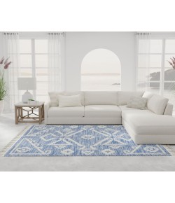 Mason Brooks Catalan IB30A BillowBlue Geometric Transitional Blue Area Rug, 8 ft. 3 in. X 10 ft. 0 in.