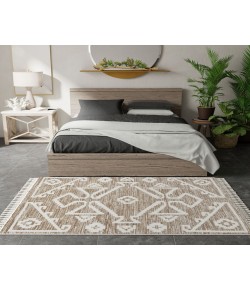 Mason Brooks Catalan IB30B Billow Tan Geometric Transitional Tan Area Rug, 8 ft. 3 in. X 10 ft. 0 in.