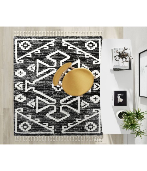 Mason Brooks Catalan RA33431 Black Mason Brooks Catalan RA33431 Black Area Rug 8 ft. x 10 ft. Rectangle