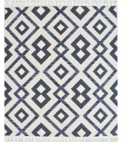 Mason Brooks Catalan IB50B Black Skye Geometric Transitional White Area Rug, 8 ft. 3 in. X 10 ft. 0 in.