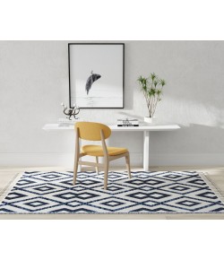 Mason Brooks Catalan IB50B Black Skye Geometric Transitional White Area Rug, 8 ft. 3 in. X 10 ft. 0 in.