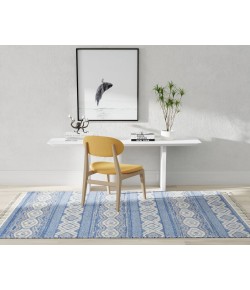 Mason Brooks Catalan IB70B Eden Blue Geometric Transitional Blue Area Rug, 8 ft. 3 in. X 10 ft. 0 in.