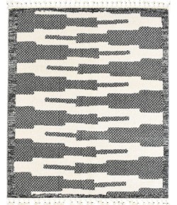 Mason Brooks Catalan IB80B Kai Black Geometric Transitional Black Area Rug, 8 ft. 3 in. X 10 ft. 0 in.