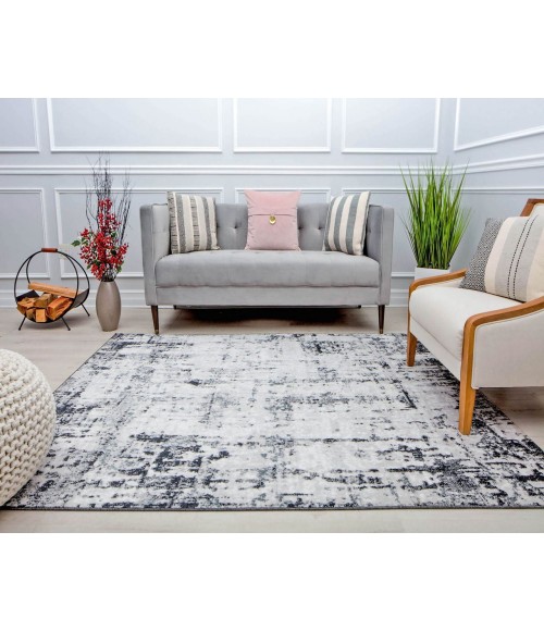 Rugs America Amabella RA30809 White Area Rug 2 ft. 6 in. x 4 ft. Rectangle