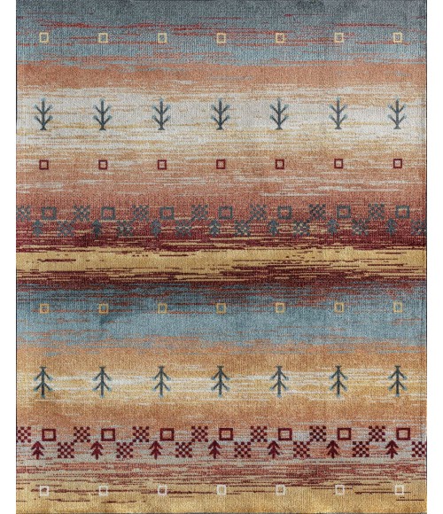 Rugs America Jaelyn RA31647 Yellow Rugs America Jaelyn RA31647 Yellow Area Rug 5 ft. 3 in. x 7 ft. Rectangle