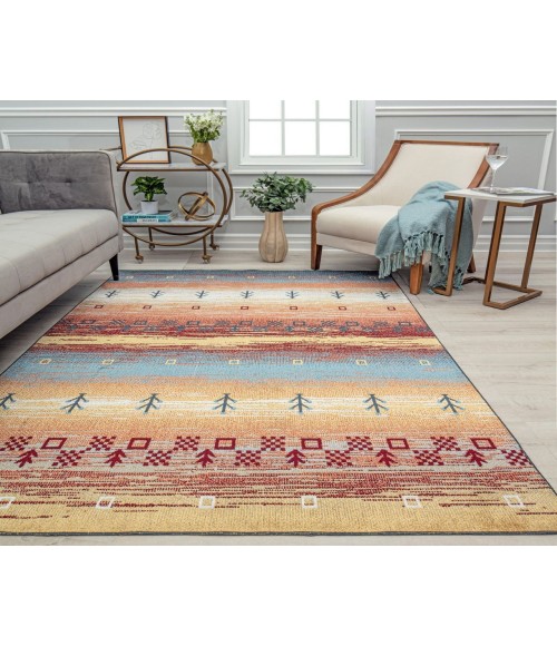 Rugs America Jaelyn RA31647 Yellow Rugs America Jaelyn RA31647 Yellow Area Rug 5 ft. 3 in. x 7 ft. Rectangle