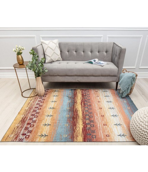 Rugs America Jaelyn RA31647 Yellow Rugs America Jaelyn RA31647 Yellow Area Rug 5 ft. 3 in. x 7 ft. Rectangle
