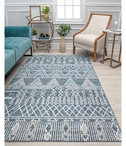 Rugs America Jaelyn RA31657 Blue Area Rug 2 ft. 6 in. x 4 ft. Rectangle