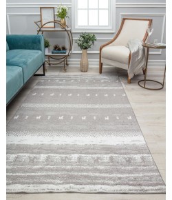 Rugs America Jaelyn JD60A Coastline Constellation Tribal Bohemian Gray Area Rug, 2 ft. 6 in. X 8 ft.