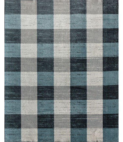 Rugs America Jaelyn RA31706 Blue Area Rug 2 ft. 6 in. x 8 ft. Runner