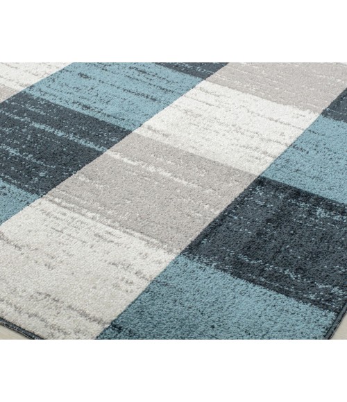 Rugs America Jaelyn RA31706 Blue Area Rug 2 ft. 6 in. x 8 ft. Runner