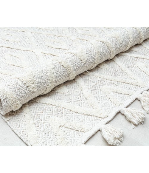 Rugs America Jaspen RA32677 White Rugs America Jaspen RA32677 White Area Rug 5 ft. x 7 ft. Rectangle
