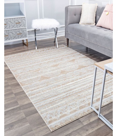 Rugs America Leopold RA28214 Cream Area Rug 8 ft. x 10 ft. Rectangle