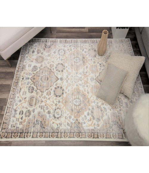 Rugs America Leopold RA30546 Cream Area Rug 2 ft. x 4 ft. Rectangle